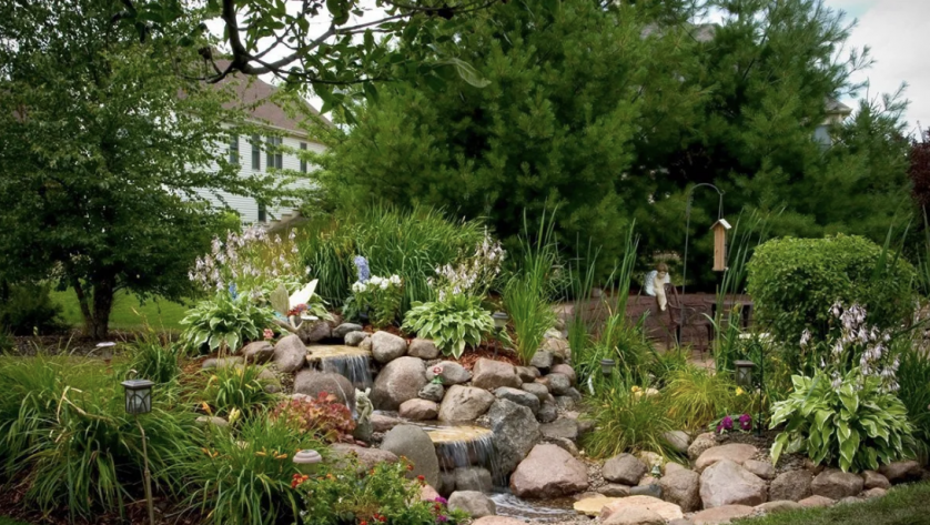 Rainwater Harvesting System and Waterfall: 'Ecological Water Landscape' image 1